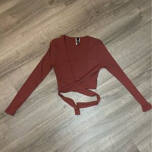 Windsor Long Sleeve Tie Front Top